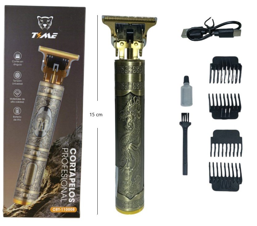 CORTA PELO RECARGABLE DORADO J8/J9 ( METAL) CRT-110008