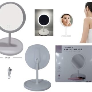 ESPEJO LED RECARGABLE MAKEUP MIRROR 18CM C/USB         NC-5031