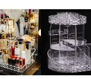 ORGANIZADOR MAQUILLAJE GIRATORIO GRANDE ACRILICO        EX0141