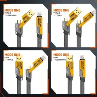CABLE NOVATIX CARGA RAPIDA 4 EN 1 65W / 27W              F-65W