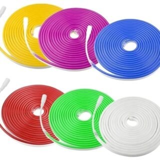 TIRA DE NEON COLORES CON TRANSFORMADOR               HT-08