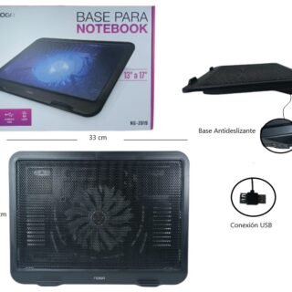 BASE PARA NOTEBOOK 13/17PLG COLLER USB LED NG-Z019