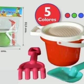 BALDE CON PALA-RASTRILLO CON COLADOR PASTELES             Z951