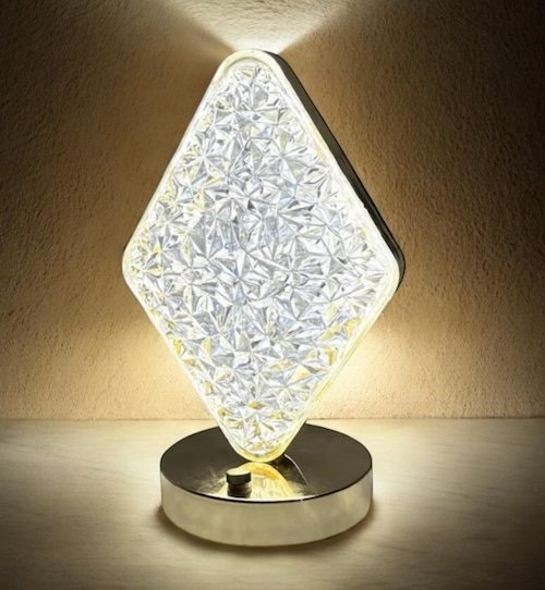 VELADOR LED TACTIL DIAMANTE -1 MULTICOLORES 1853