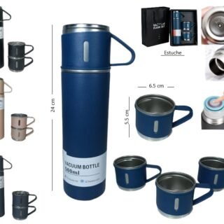 SET DE TERMO Y TAZAS PARA CAMPING               843B