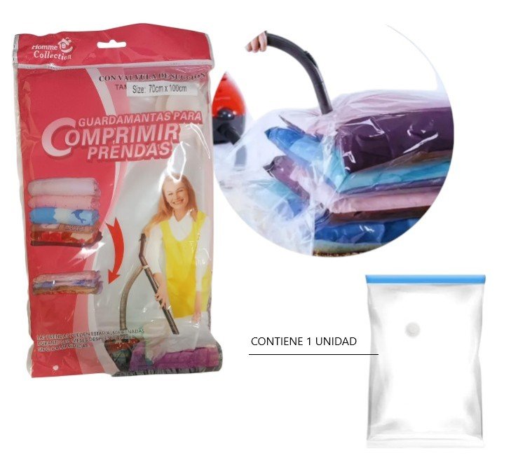 BOLSA GUARDAMANTAS AL VACIO 80CM X 120CM AB191 AB190