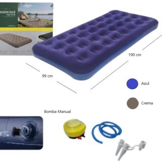 COLCHON INFLABLE + INFLADOR MANUAL ICO-160916