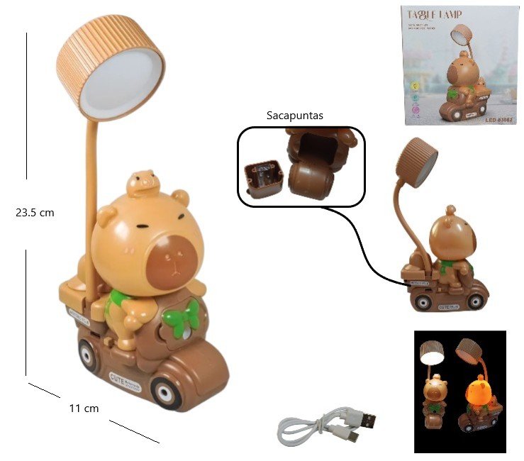 VELADOR CAPYBARA MOTO XJD-93 LED-83062