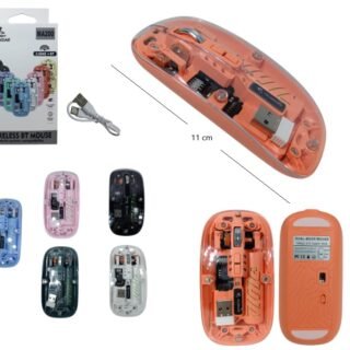 MOUSE INALAMBRICO TRANSPARENTE               MA200