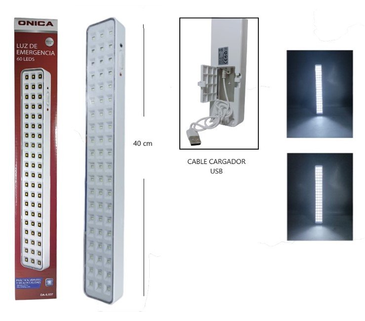 LUZ DE EMERGENCIA 60 LED USB OA-IL537