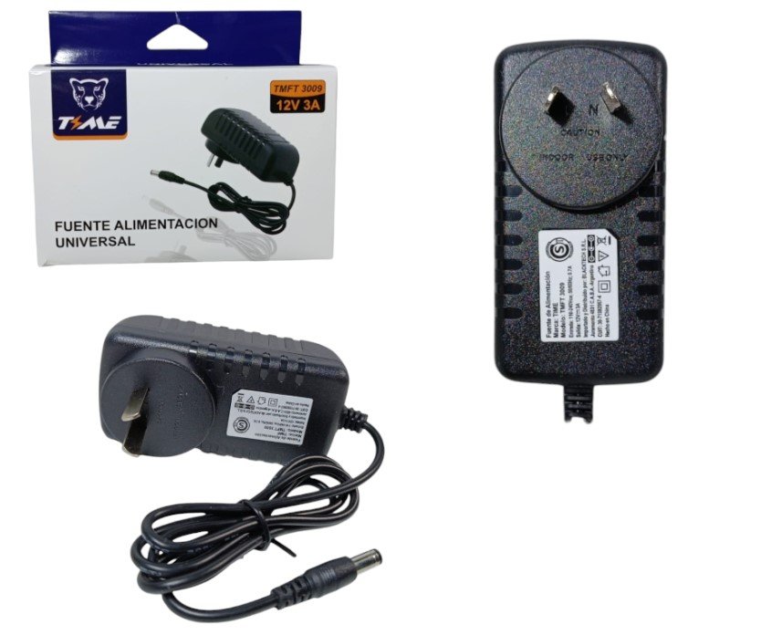 FUENTE ALIMENTACION UNIVERSAL 12V 3A TMFT3009