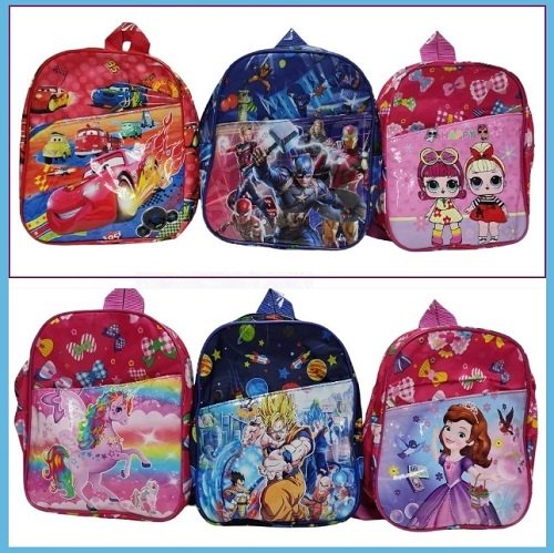 MOCHILA INFANTIL CIERRE + BOL IMPERMEABLE 25x20x9 107