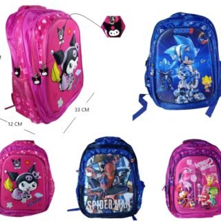 MOCHILA 16PLG DOBLE CIERRE PERSONAJES 164YC
