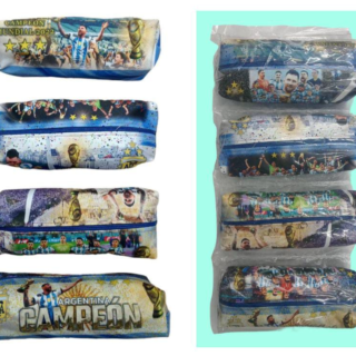 CARTUCHERA GDE x 4 ARGENTINA/BOCA/RIVER 99331