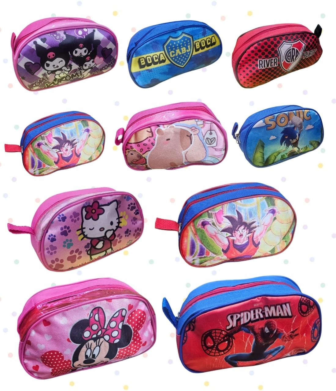 CARTUCHERA CORDURA INFANTIL DE PERSONAJES VARIOS 99340