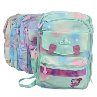 MOCHILA DAMA JUVENIL FRANJA BRILLOSA AFU216