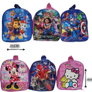 MOCHILA INFANTIL 3D 12" varios personajes AJ-121