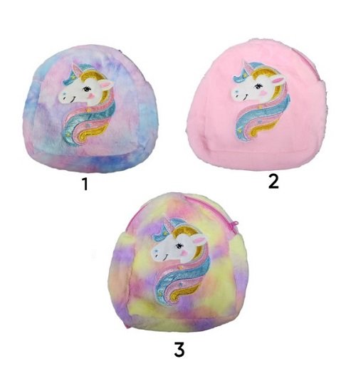 MOCHILA UNICORNIO PELUCHE 32CM x 30CM SF-0030