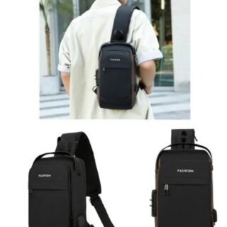 MORRAL BANDOLERA ANTIRROBO USB IMPERMEABLE X69-1