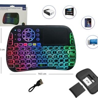 MINI TECLADO INALAMBRICO RGB               M9