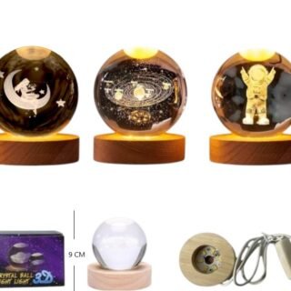 LED-83071 BOLA LED DE CRISTAL 8CM LED-83070-83072 LED-83058