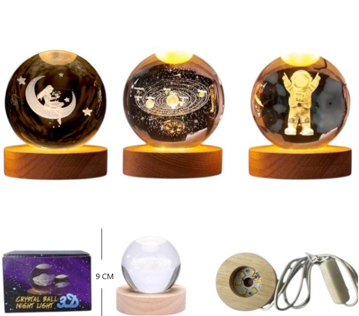 LED-83071 BOLA LED DE CRISTAL 8CM LED-83070-83072 LED-83058