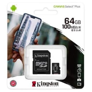 MEMORIA KINGSTON 64G CANVAS MICROSD 100MB MSD-64GB