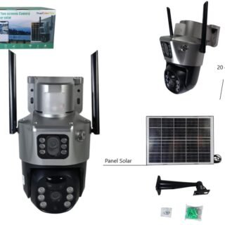 CAMARA IP SMART C/PANEL SOLAR IP66 360° BAJO TECH         F-607