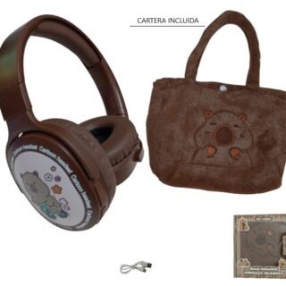 AURICULAR CAPYBARA VINCHA BT/MP3 + CARTERA         AU-14004