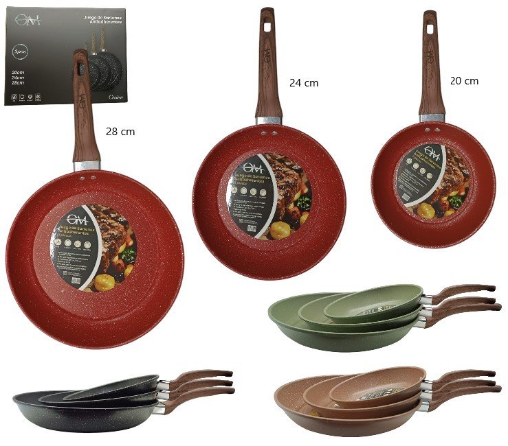 SARTENES ANTIADHERENTE OM-SAR02/OM-SAR03/OM-SAR04 OM-SAR01