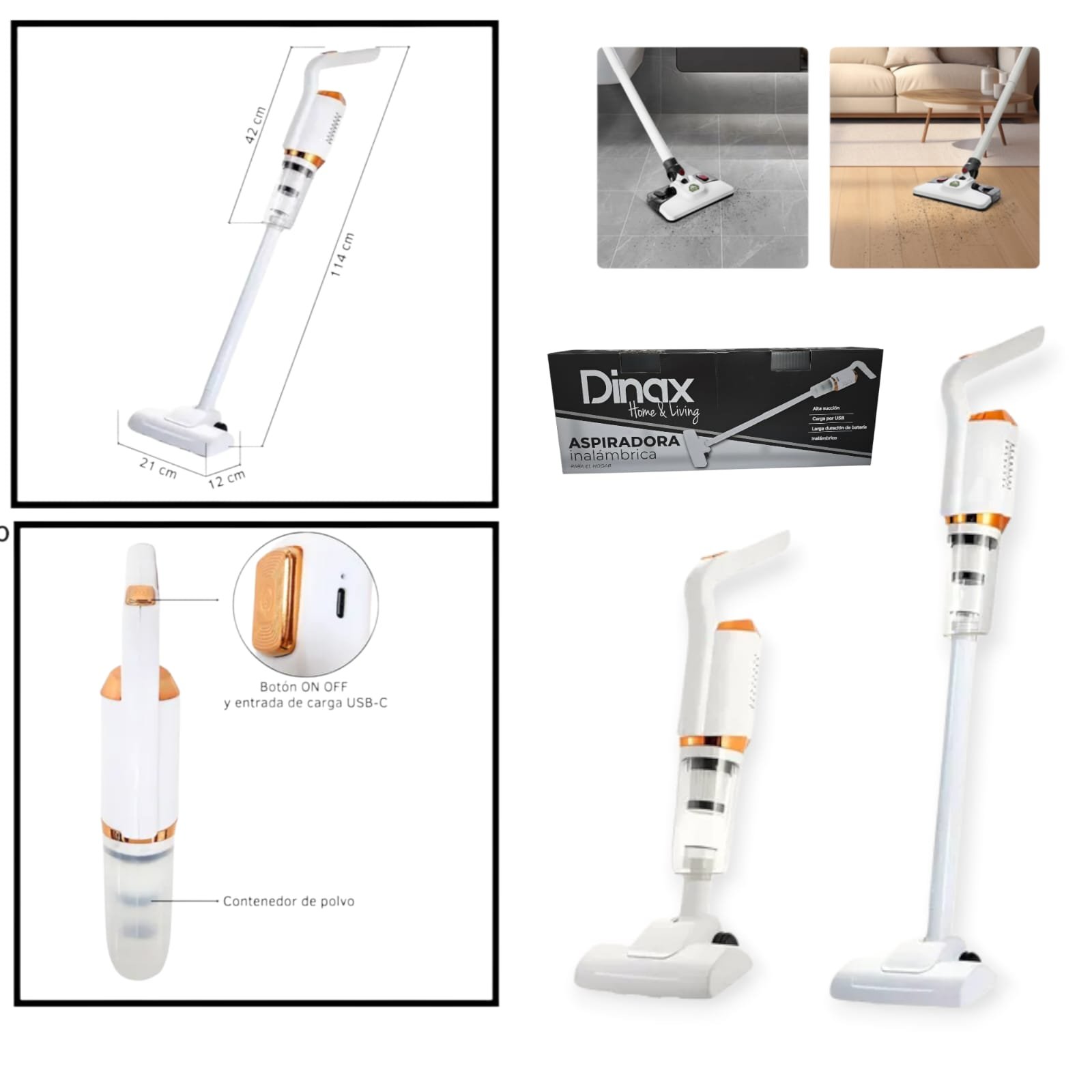 ASPIRADORA INALAMBRICA DE MANO