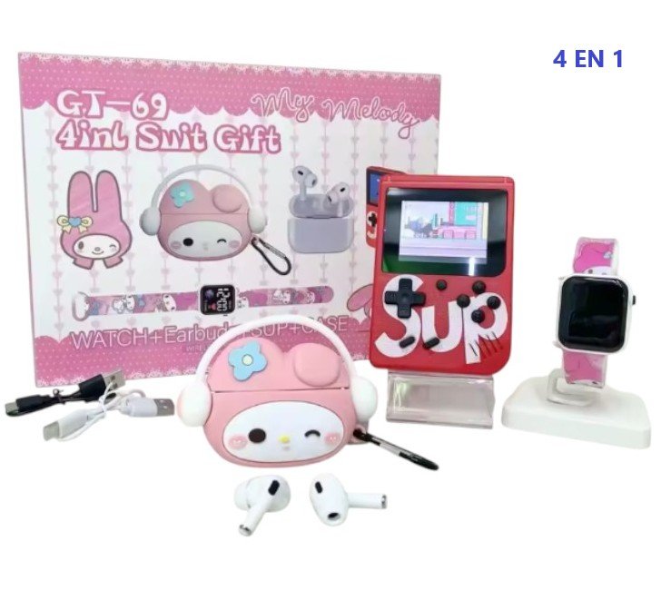 4 EN 1 SUIT GIFT CONSOLA+RELOJ+AURICULAR GT62