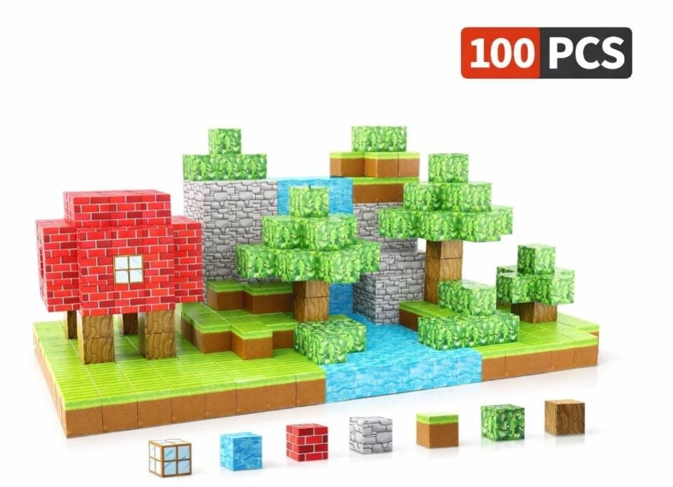 BLOQUE 100PSC MAGNETIC MINECRAFT