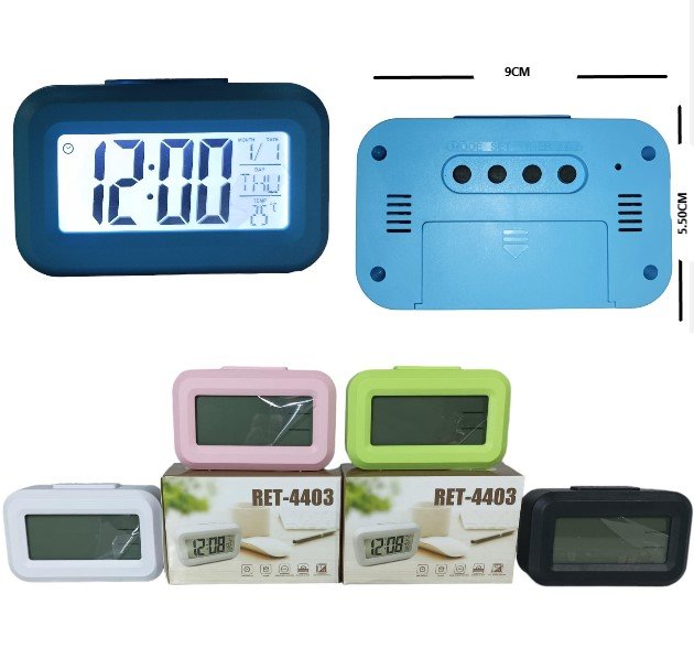 REJ-121011 RELOJ DIGITAL ALARMA/FECHA/TERMOMETRO