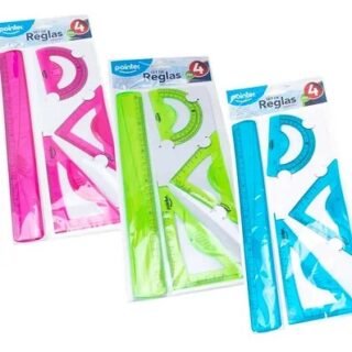 SET DE GEOMETRIA 20cm – 4pzs