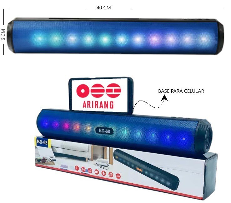 BARRA PARLANTE RGB 50HZ-18KHZ