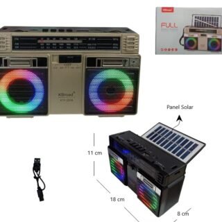 RADIO CON PANEL SOLAR RGB