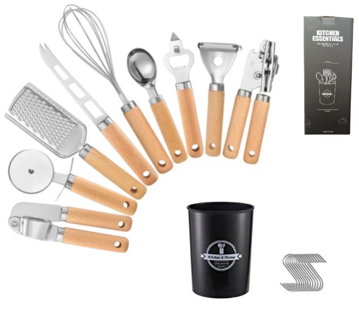 SET DE UTENSILIOS DE METAL 9PCS BA-55