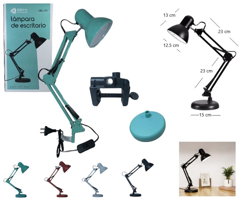 VELADOR ARTICULADO DE ESCRITORIO OR-L01 OM-1010