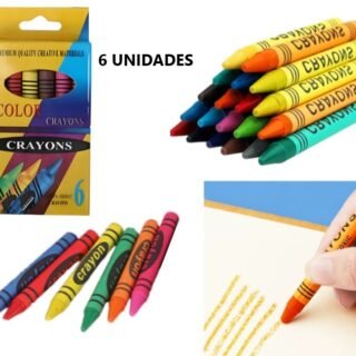 CRAYONES DE CERA COLORES X 6U