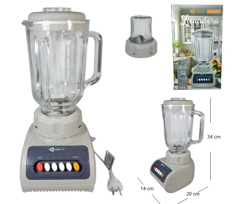 LICUADORA 1.5L C/MOLINILLO (PLASTICO) 500W