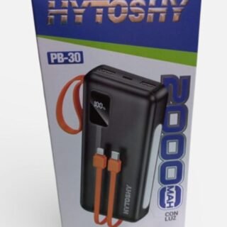 POWER BANK 20000mAh HYTOSHY C/LINTERNA C/RAPIDA