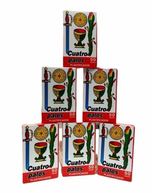 NAIPES CUATRO PALO x 50
