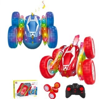 COCHE CON CONTROL REMOTO LUCES LED LANZA HUMO