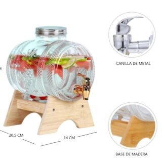 DISPENSER BARRIL DE VIDRIO