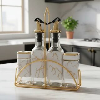 SET DE CONDIMENTERO Y ACEITERO X4 UNIDADES