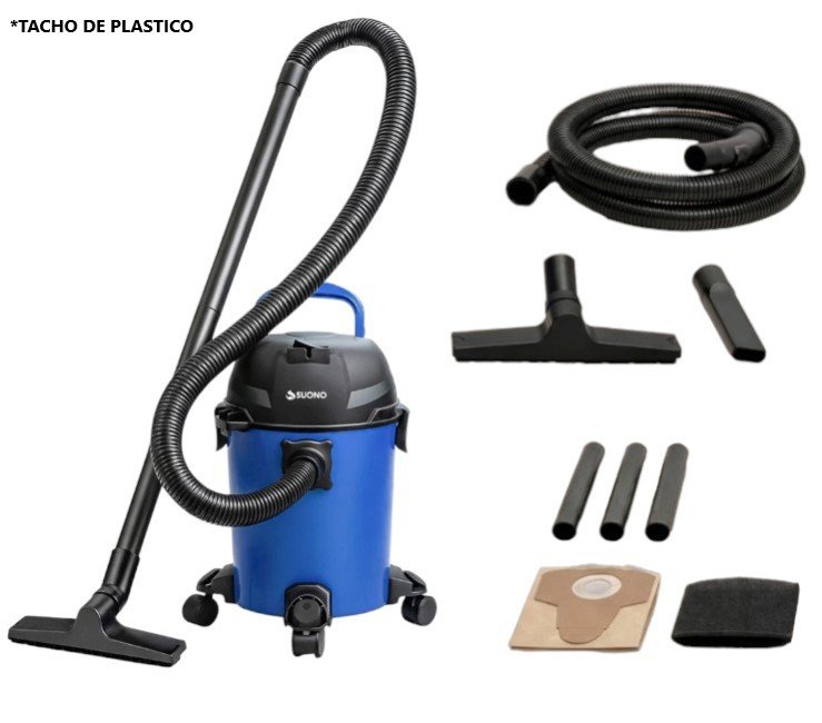 ASPIRADORA DE TACHO 10L 600W (PLASTICO)