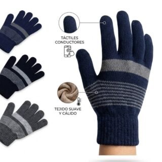 GUANTES TEJIDOS DE INVIERNO SL114 PACK X12