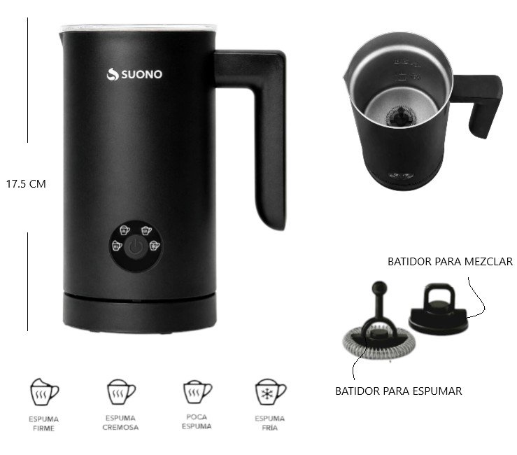 ESPUMADOR DE LECHE 300ML 450W