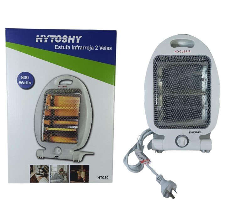 ESTUFA HALOGENA 2 VELAS 800W